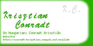 krisztian conradt business card