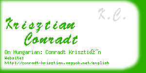 krisztian conradt business card